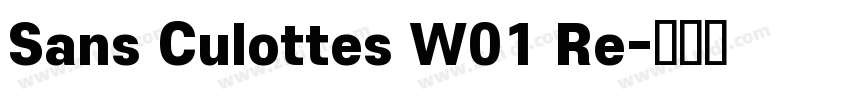 Sans Culottes W01 Re字体转换
